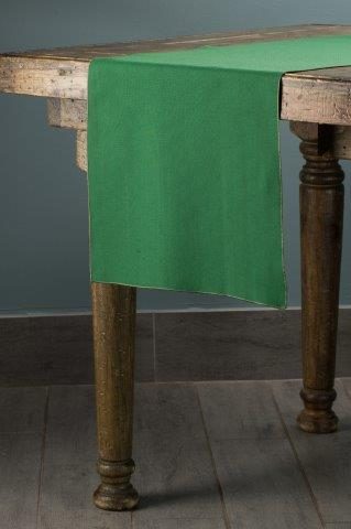 Classic Solid Moss table runner